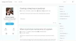 Desktop Screenshot of codinginthetrenches.com